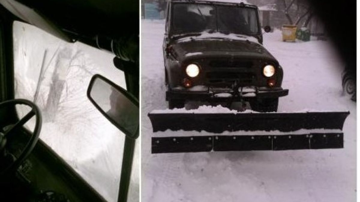 Кметът на Рударци измайстори снегорин