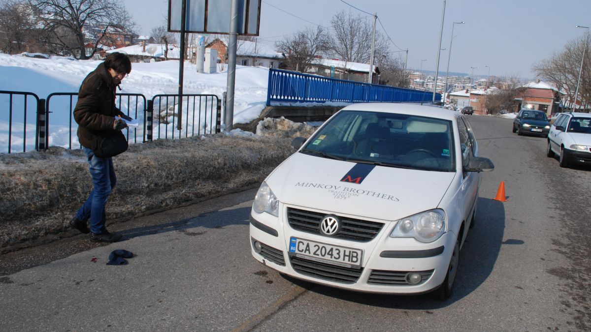 Шофьорка помете старец в Хасково