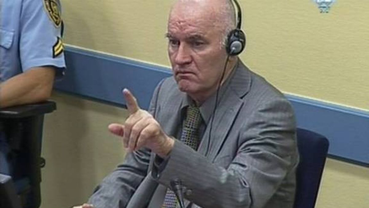 Започна процесът срещу Ратко Младич