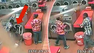 Баща пере сина си в пералнята, едва го спасяват (ВИДЕО)