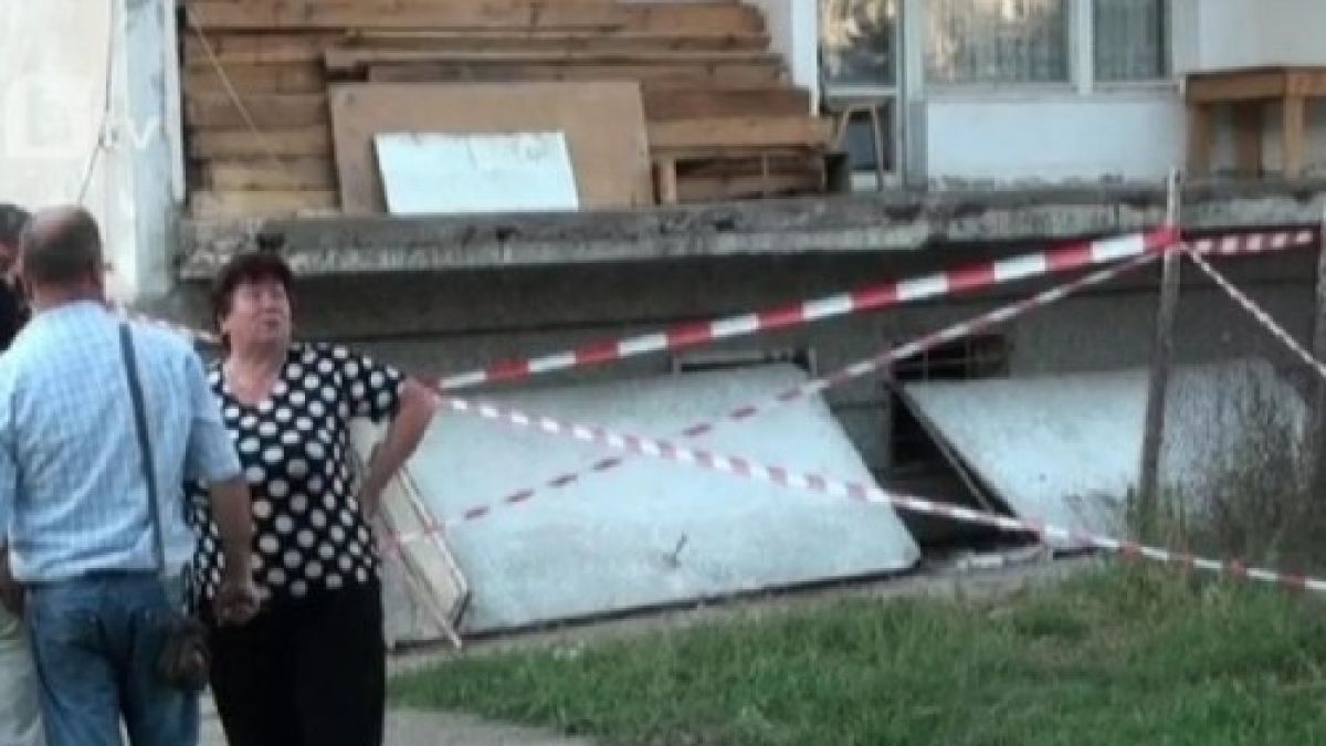 Балкон-убиец рухна в Силистра 