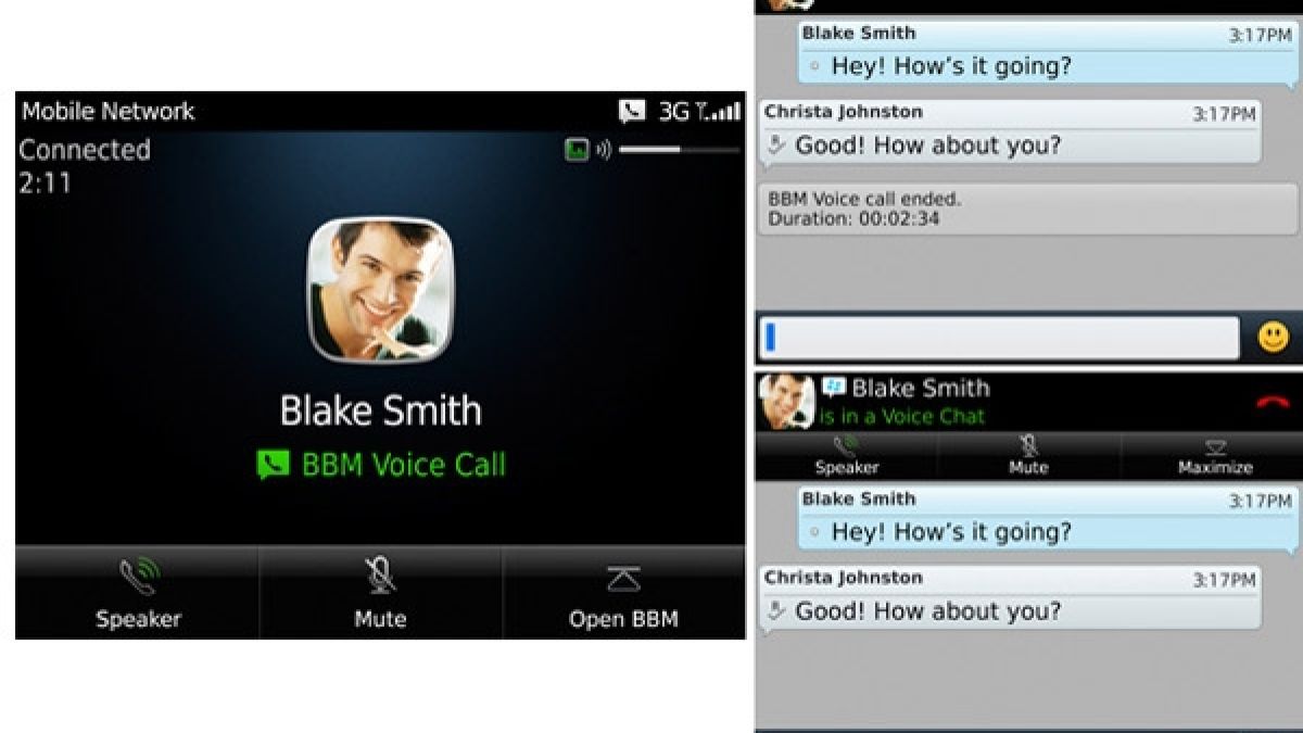 BlackBerry Messenger вече поддържа и гласови разговори
