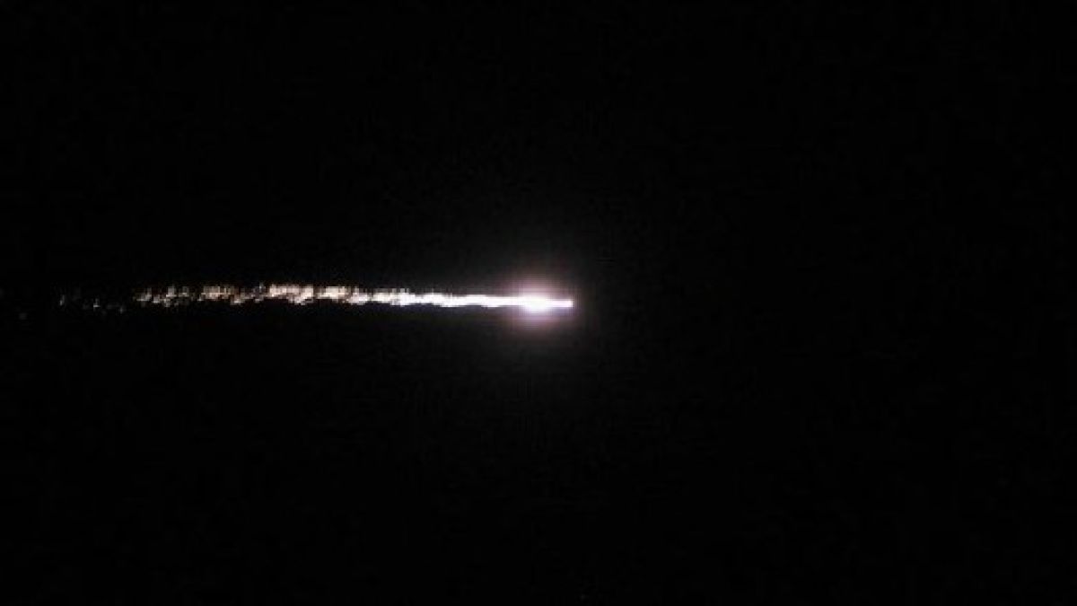 Метеорит прелетя над Калифорния 
