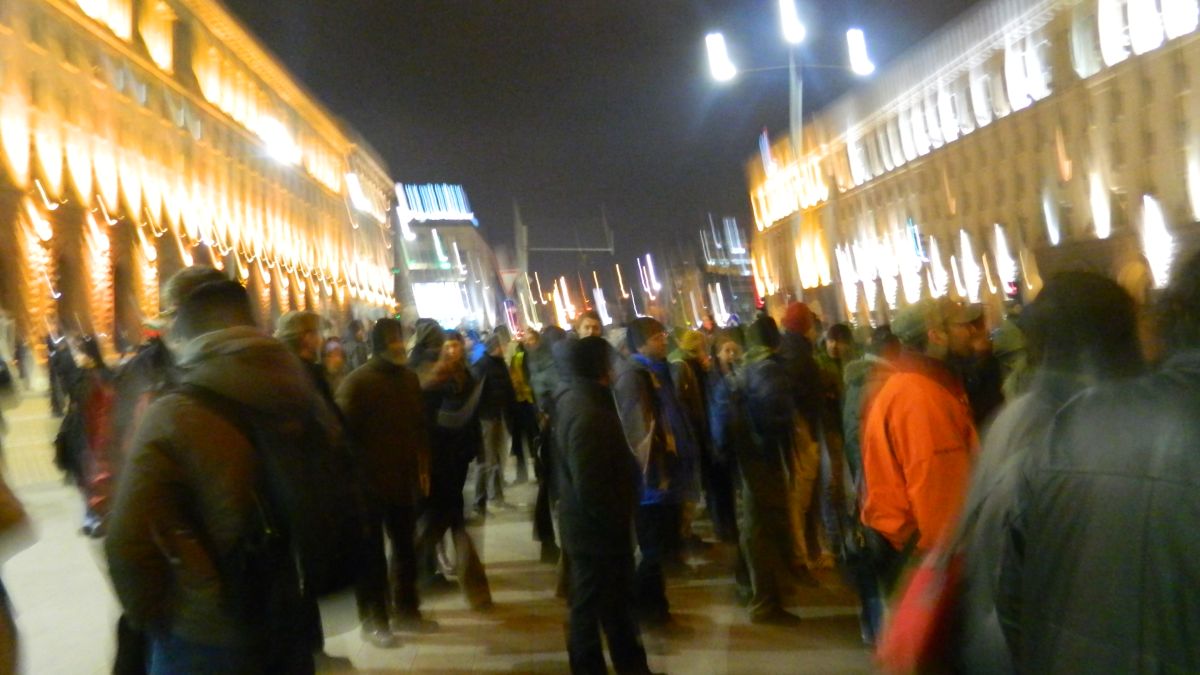 Протестиращите викат "Смърт на Европейския съюз!"