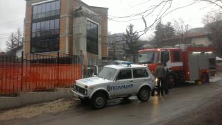 Кола горя в Бояна 