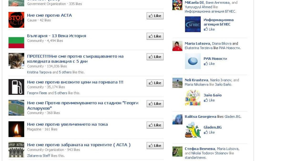 Протестите родиха хиляди групи “Ние сме против!”