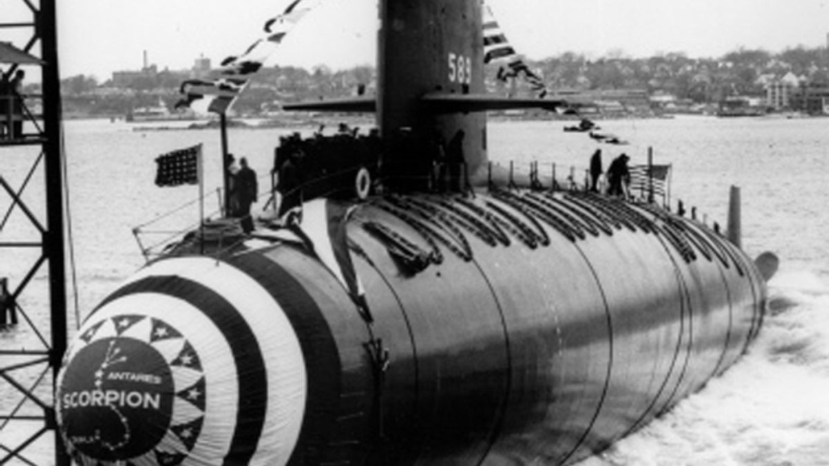 22.5.1968 г.  Американската атомна подводница Скорпиън потъва при експлозия