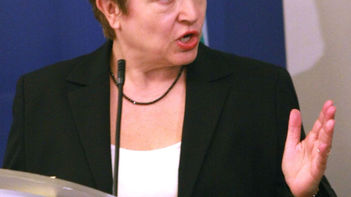 Светкавица удари самолета на Кристалина Георгиева