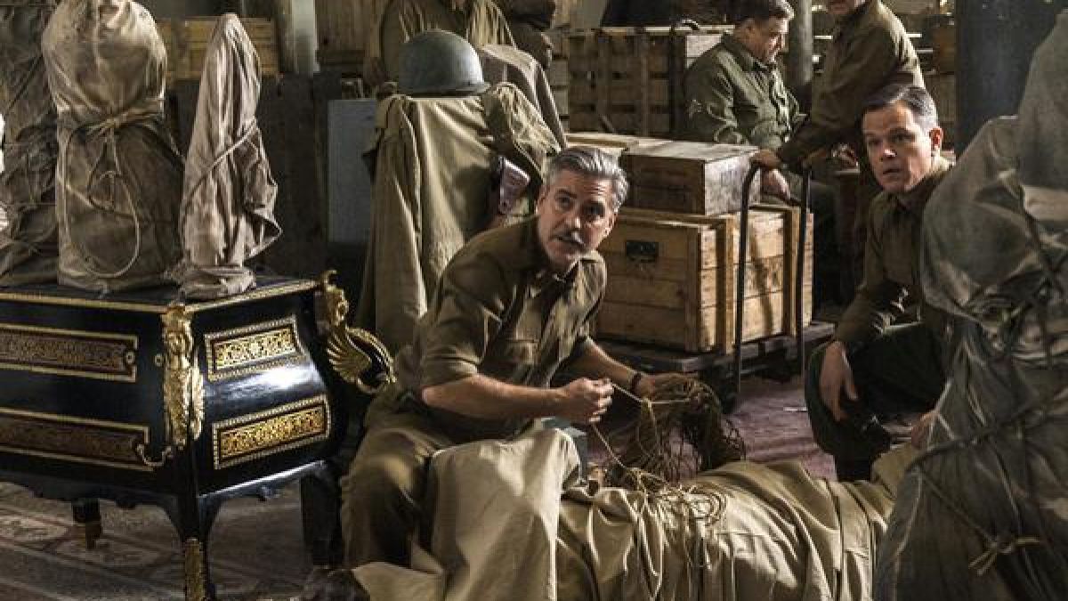 Джордж Клуни спасява уникати, заграбени от хитлеристите в The Monuments Men (ТРЕЙЛЪР)