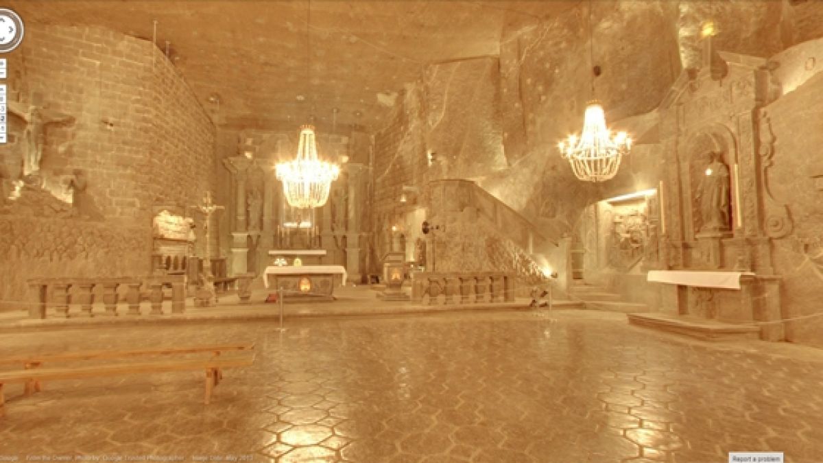 Влезте в 800-годишна солна мина с Google Street View