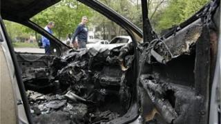 Опожариха джип в Благоевград 