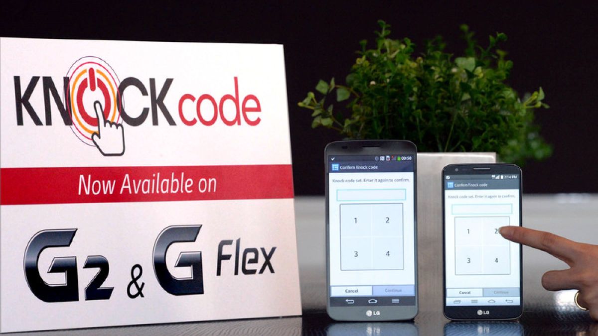 Функцията Knock Code ще е достъпна за LG G2 и G Flex