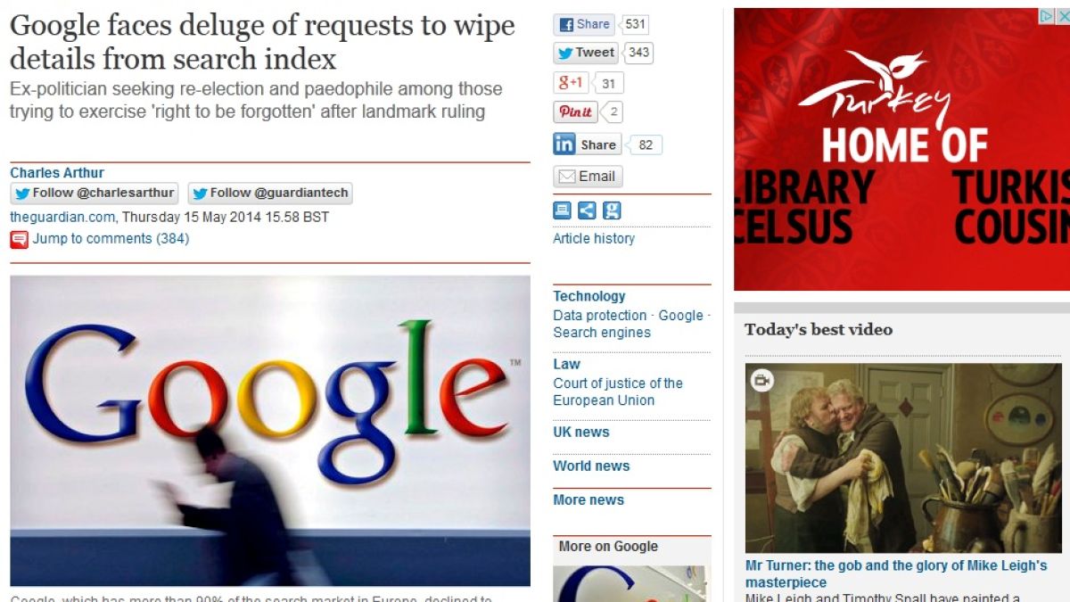 Милиони искат от Google да ги "забрави"