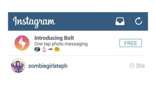 Instagram работи по конкурент на Snapchat, наречен Bolt