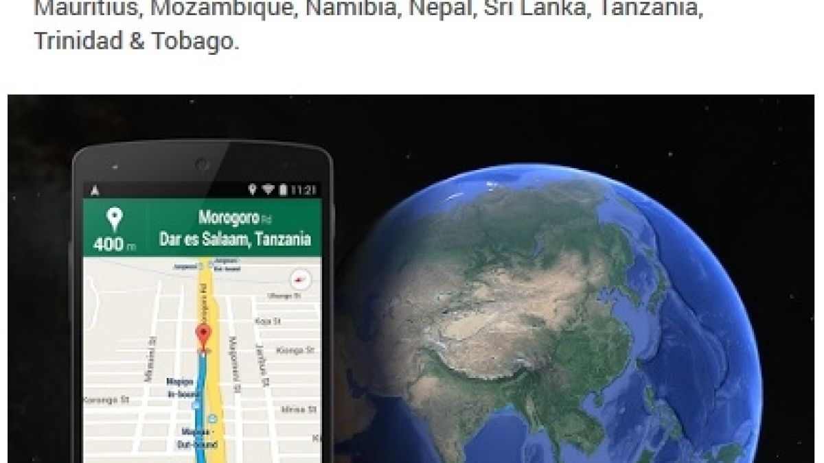 Още 19 държави получиха подробна GPS навигация в Google Maps