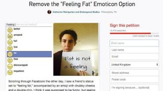 Facebook изтри емотикона чувствам се дебел