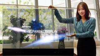 Samsung представиха първия в света прозрачен 55" OLED дисплей