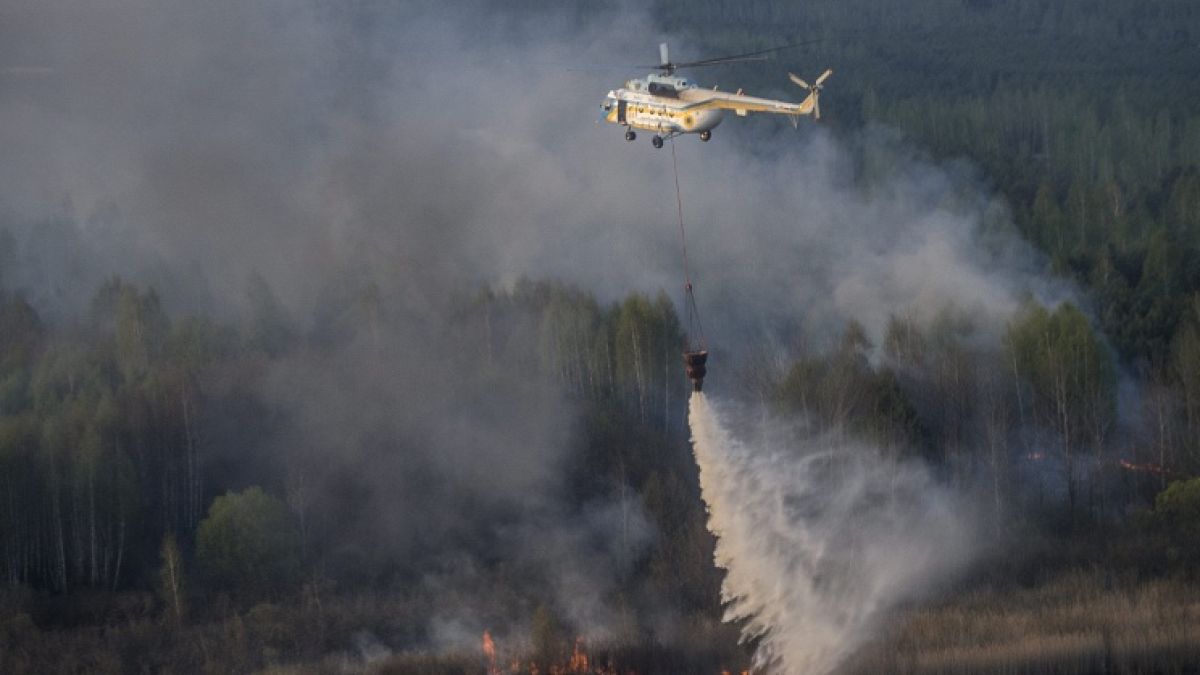 Пожар в Чернобил разпръсна радиация