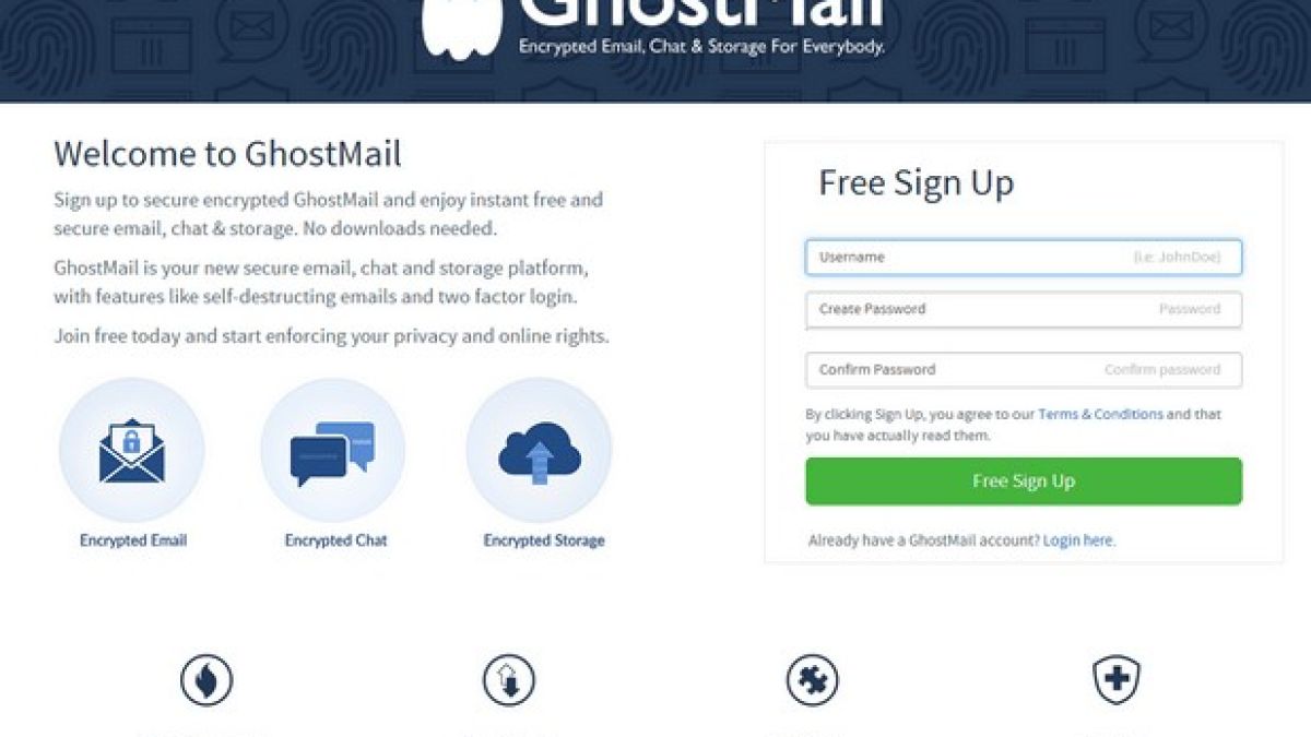 GhostMail - безплатна и високо криптирана е-поща за индивидуални и бизнес потребители   
