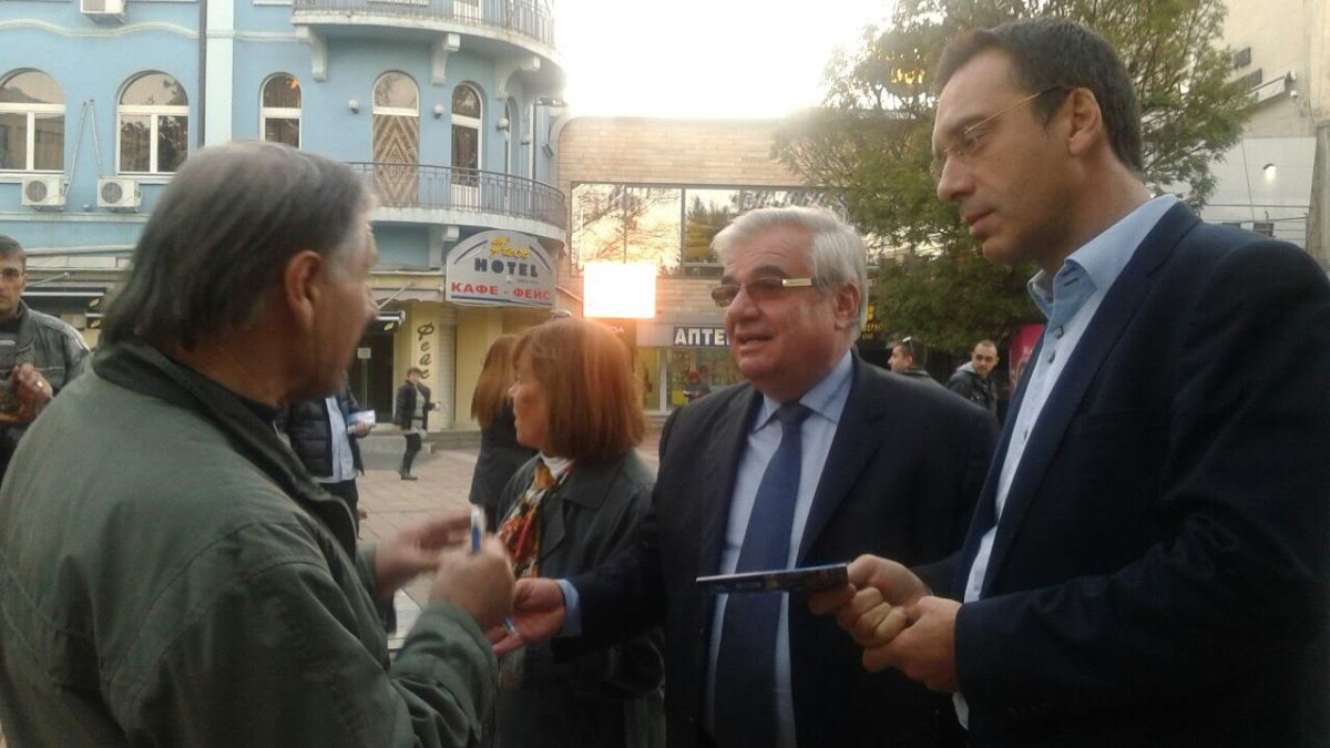 Димитър Николов подкрепи кандидата за кмет на Плевен проф. Димитър Стойков за предстоящия балотаж