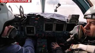 Ексклузивни кадри от кабината на най-новия Су-34 (ВИДЕО) 