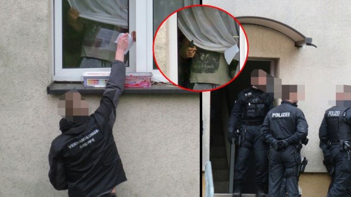 Заложническа драма в Германия! Мъж се барикадира в дома си, държи жена и деца в плен (ВИДЕО)