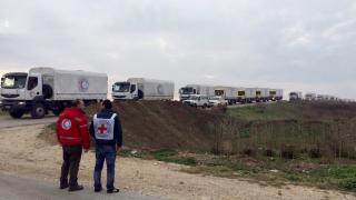  ООН с хуманитарна помощ в обсадения град Дарая в Сирия
