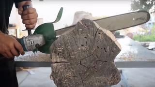 Едва ли някога сте виждали такава моторна резачка (ВИДЕО)