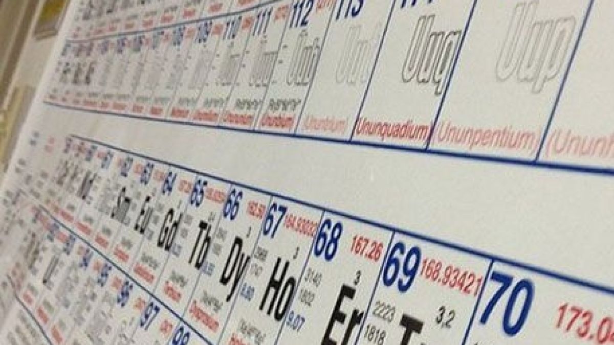 БГ следа в Менделеевата таблица