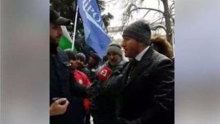 ДРОМ на протест в центъра на София пред сградата на ВМРО 