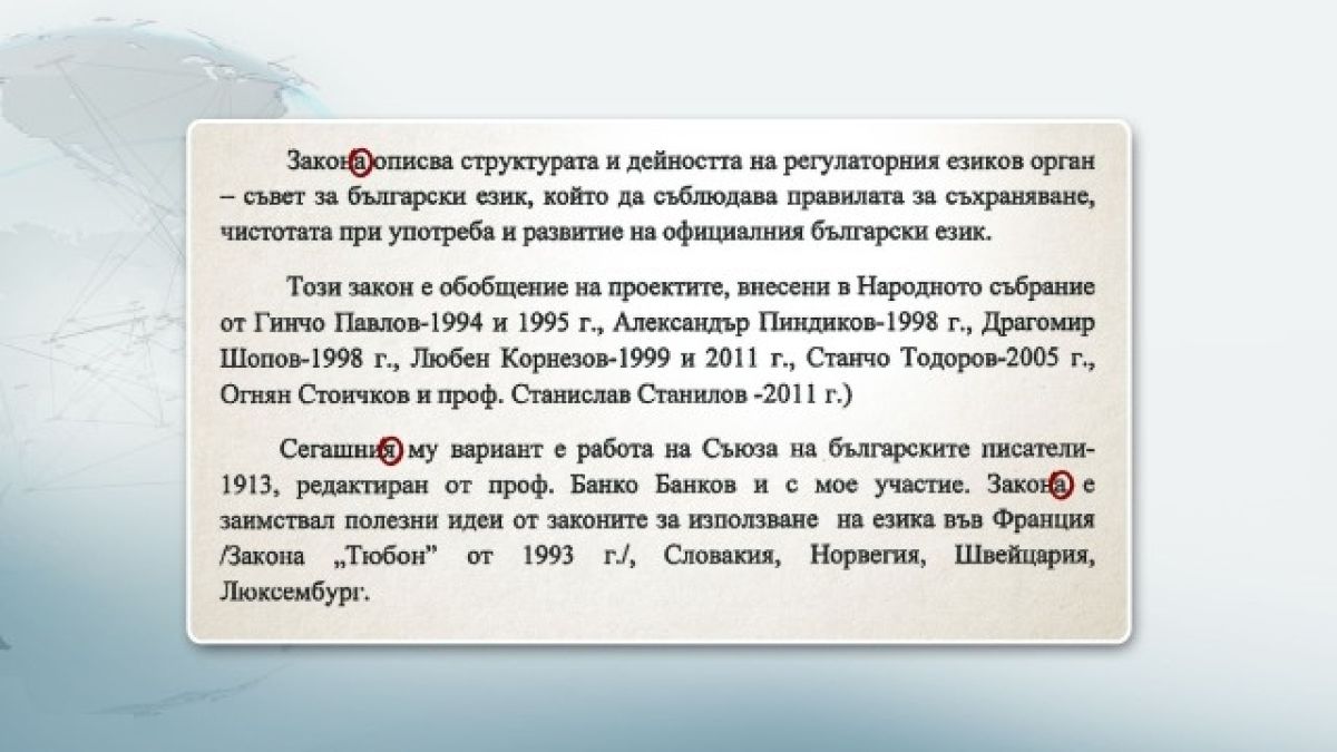Закон за чистотата на езика разбуни духовете