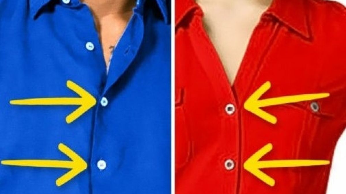 Ето защо копчетата на мъжките и женските ризи са от различни страни