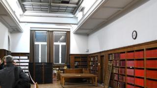 Ето го рухналия покрив на Народната библиотека (СНИМКА)