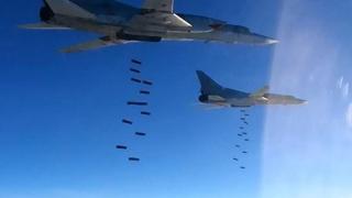 Руски самолети изсипаха огън и жупел върху терористите в Сирия (ВИДЕО) 