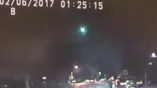 Полицейска камера засне нещо уникално (ВИДЕО)