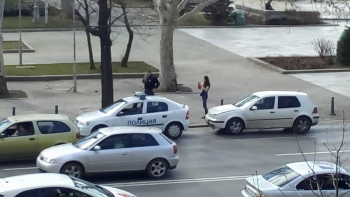 Извънредно и първо в БЛИЦ! Засукана мацка се натресе в патрулка в София (СНИМКИ)