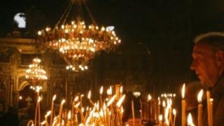 Знамение на Гроба Господен: Икона на Исус отвори очи! (СНИМКИ)
