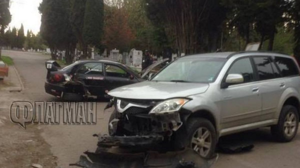 Невиждана автогонка с джип на гробищата в Бургас завърши с тежка катастрофа, има пострадали