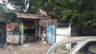 Ето какво остана след огнения ад в пловдивски сервиз (ВИДЕО)