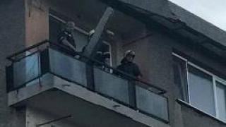 Перничани пропищяха от това, което падна на балкон в блок (СНИМКА)