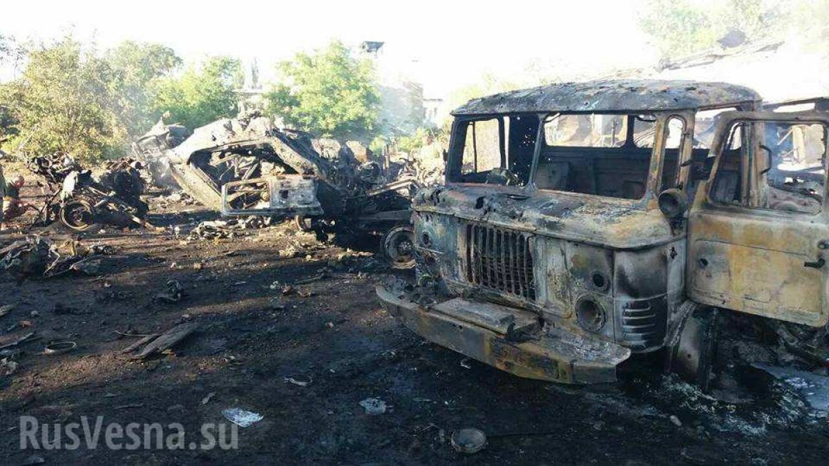 На опълченците в Донбас им писна от постоянните обстрели и изпепелиха позициите на украинската 28-а механизирана бригада 