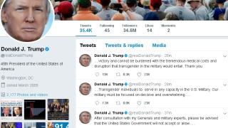 Тръмп написа важен пост, касаещ транссексуалните и US армията