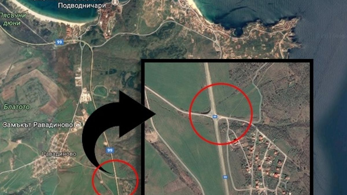 Загадка! Как да се включим в движението Бургас-Приморско от това кръстовище?