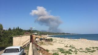 60 души пострадаха след взрив на склад за боеприпаси в Абхазия