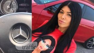 Турбо мацка от Пловдив кара лъскав Мерджан с 200 километра в час и се снима за Инстаграм (СНИМКИ)