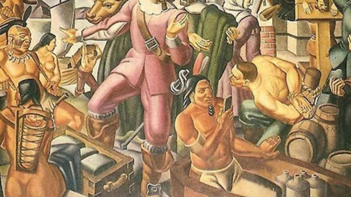 Супер странно: На картина от 1937 година бе съзрян индианец с...iPhone 