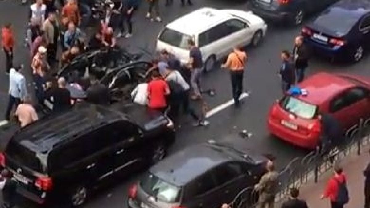 Мощен взрив в центъра на Киев разкъса бандеровец от Чечня, воювал срещу опълченците в Донбас, гледката е страшна (ВИДЕО)  