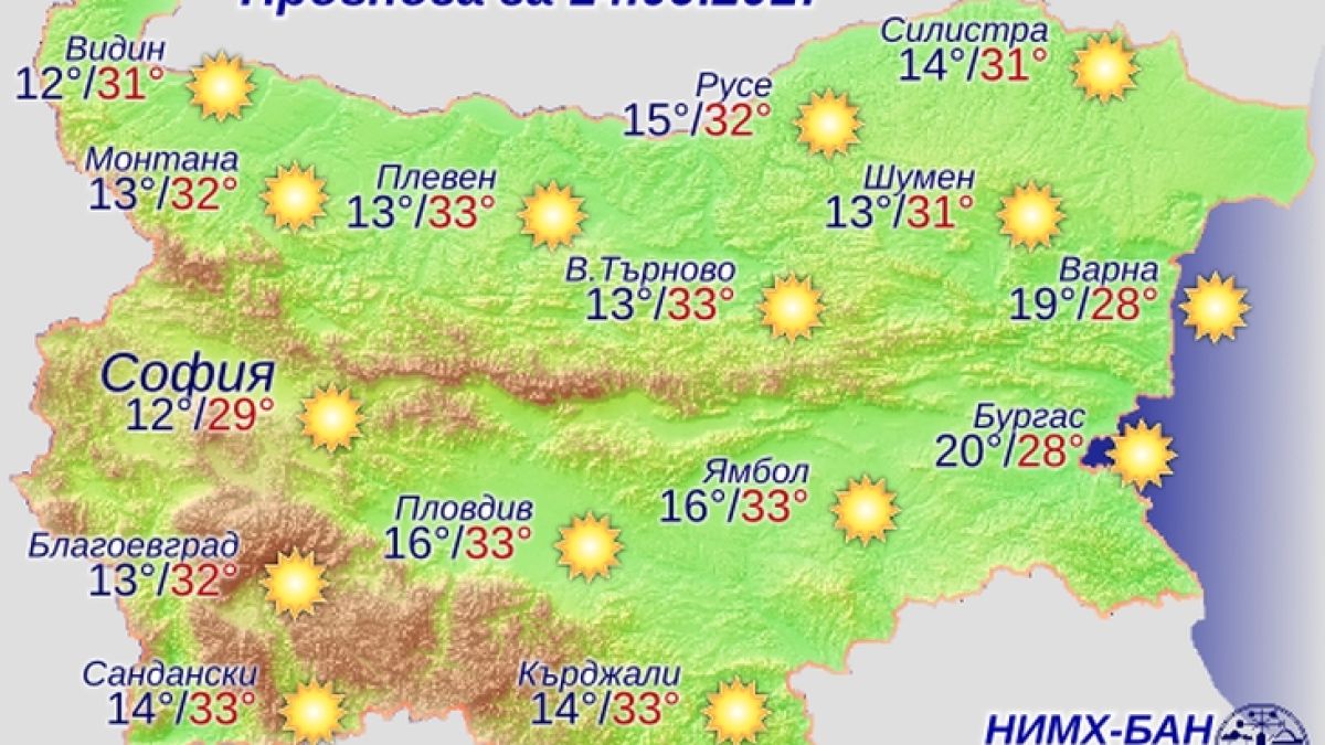 Синоптик от БАН обеща тихо и горещо време днес!