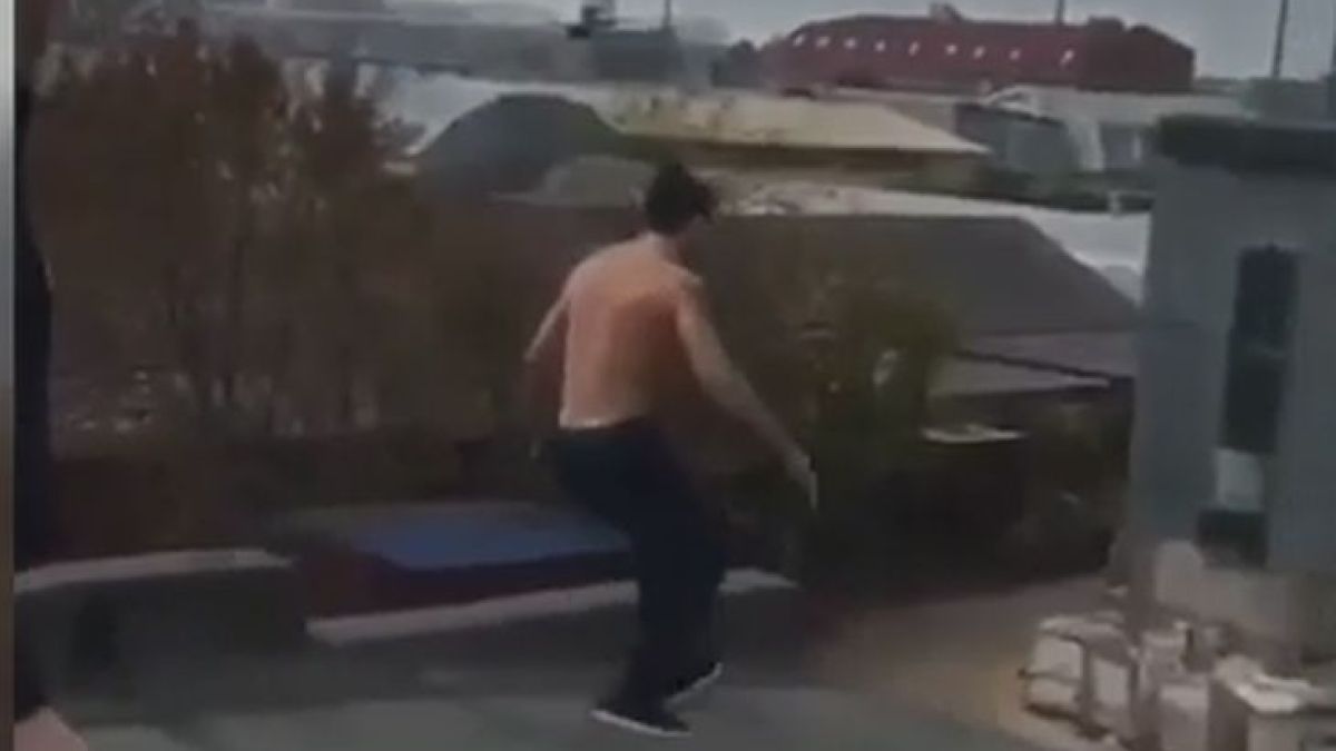 Уникално ВИДЕО как пиян бяга от полицаи в стил Холивуд