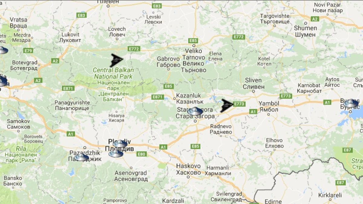 Те вече са тук: UFO Stalker обяви за нашествие на НЛО през 2017 г, засечени на 84 000 места по Земята, дори и в България (ИНТЕРАКТИВНА КАРТА)